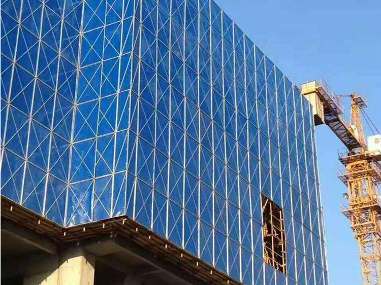 爬架網安裝效果